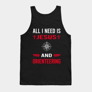 I Need Jesus And Orienteering Orienteer Navigation Tank Top